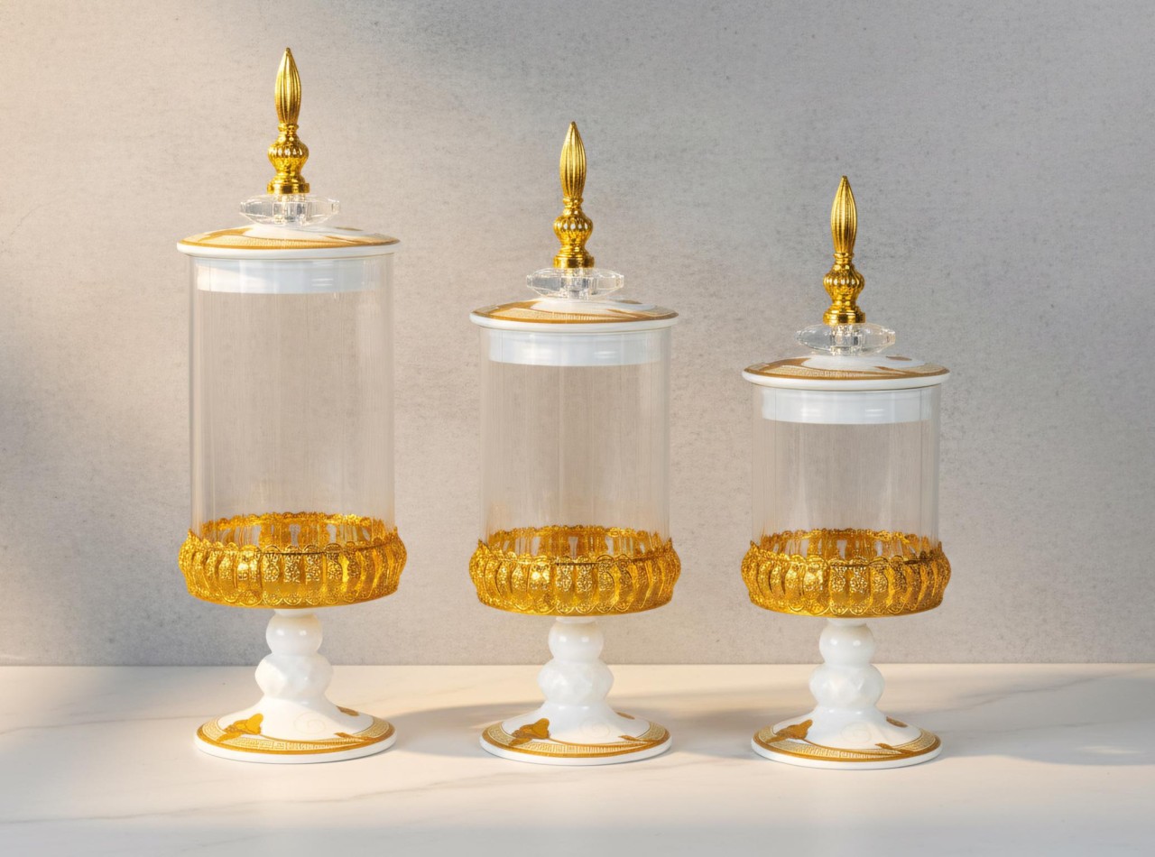 Toples Permen Kaca Lily G306